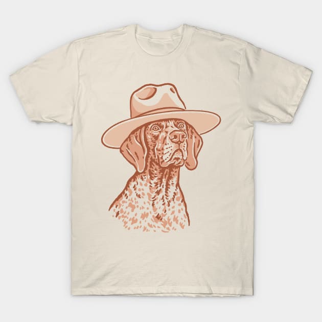 German Shorthaired Pointer Cowdog T-Shirt by Iambolders